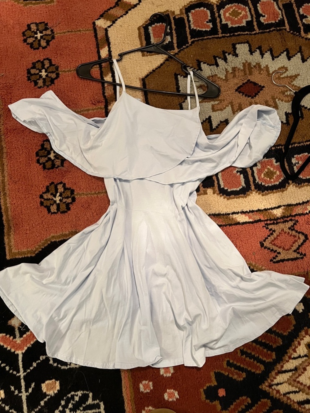 ASOS Pale Blue Ruffle Cami Mini Dress - Picture 7 of 7